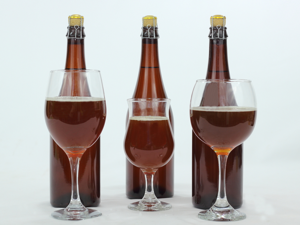 glasses of Lambic-Style beer