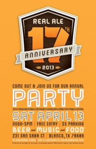 real ale anniversary party banner