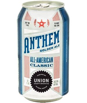 Anthem Golden Ale from Union Brewing Company