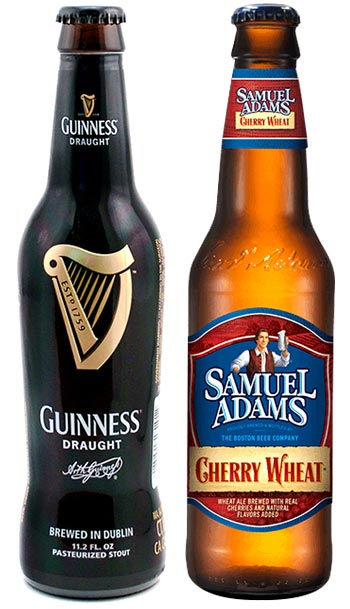 Guinness & Sam Adams Cherry Wheat