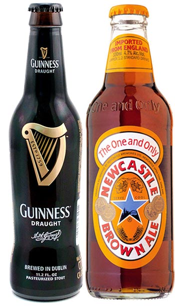 Guinness & Newcastle Brown Ale