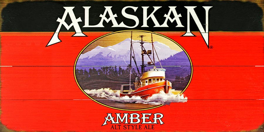 Beer Bar Coaster ~ ALASKAN Amber Alt Style ~ Gold Rush Era Recipe ~ ALASKA Ship 