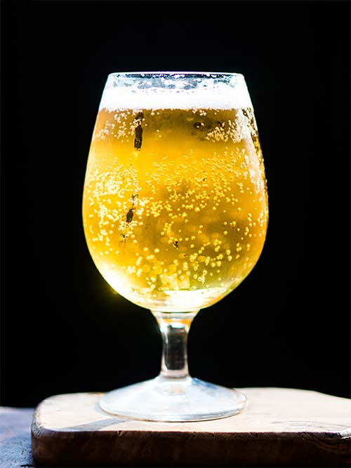Belgian Blond Beer In Glass